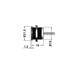 Interruttore dimmerabile touch per luci a led Ø19mm OS1448200