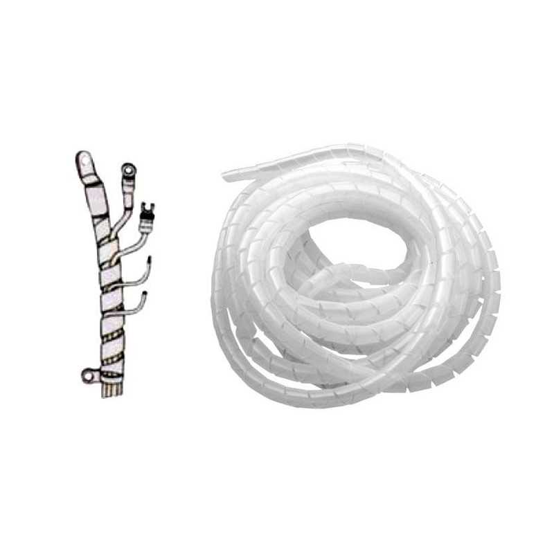 Spirale in polietilene bianco per cablaggi 2-15mm 5mt N50824027642