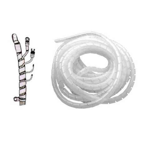 Spirale in polietilene bianco per cablaggi 7-40mm 5mt N50824027644