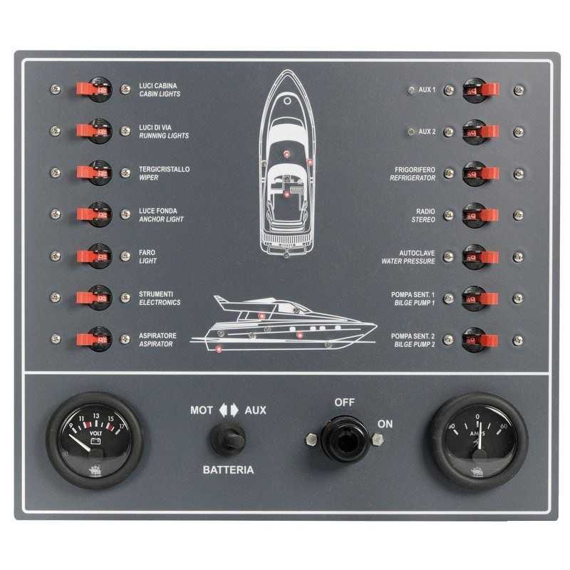 Pannello a magnetotermici per barca a motore OS1480900