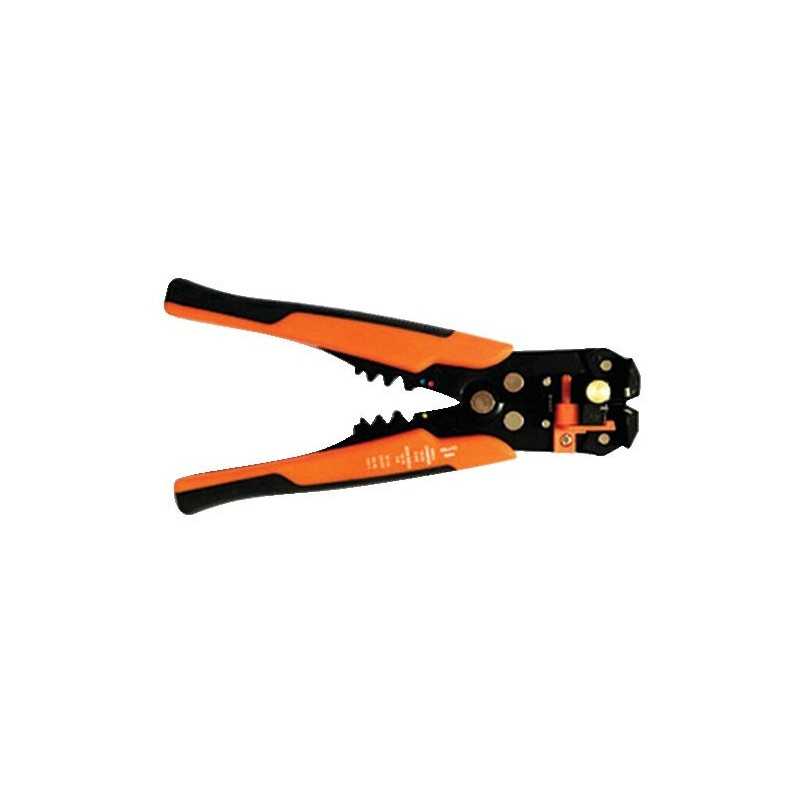 Pinza crimpatrice professionale + spelacavi per cavi 0,2-6mmq