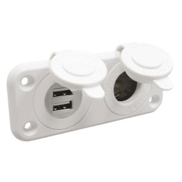 Presa accendisigari + doppia USB bianca N50523027255