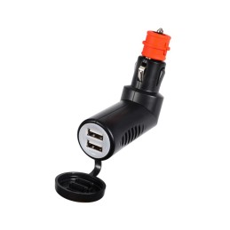 Adattatore presa corrente snodato con doppia USB 12/24V OS1451714