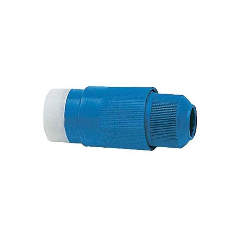 Spina in policarbonato + Moplen a scatto 30A 220V Blu N50523521027