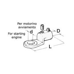 Terminale ad occhio fuso per cavi batteria 35mmq 6pz OS1403410