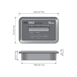 Quick Pannello Remoto RDS 1562 9-32Vdc per caricabatterie SBC NRG+