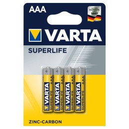 Varta R03 Superlife Blister da 4 pile ministilo a Zinco-Carbone 1,5V