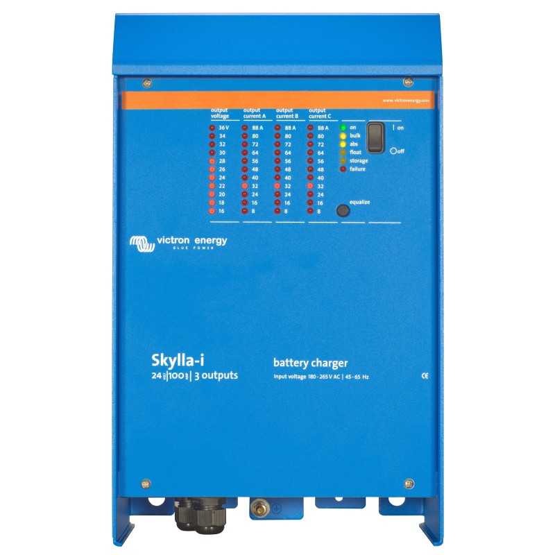 Victron Energy Serie Skylla -i Carica batterie 24V 100A tre uscite