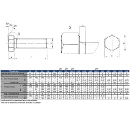 4PZ Viti a testa esagonale TF 10x25 Inox A2 DIN933 UNI5739