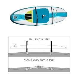 Kit porta sup porta passerella Delux inox 230x115mm Per tubi Ø 20/28mm