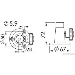 Supporto piano per faro Night Eye OS1324080