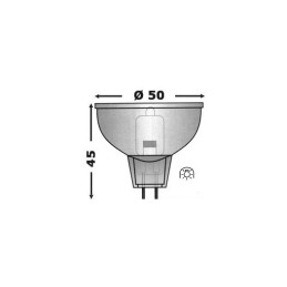 Lampadina alogena G4 24V 35W Tipo MR16 50mm OS1425858