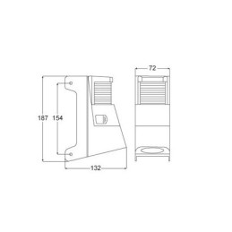 Hella fanale di via con illuminazione coperta fino a 12mt MT2121401