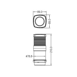 Fanale LED 360° tricolore e di fonda per imbarcazioni fino a 12mt