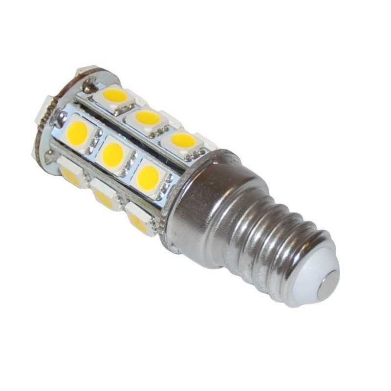 Lampadina a 24LED 10-15V 4W E14 3000K Bianca Calda 24SMD-5050