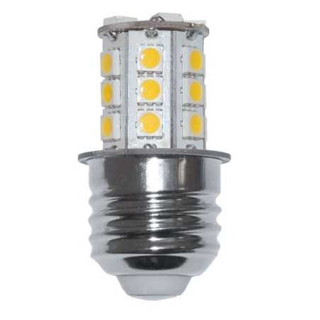 Lampadina a 24LED 10-15V 4W E27 3000K Bianca Calda 24SMD-5050