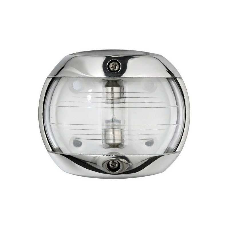 Luci di via Compact 12 Inox Bianco 225° Prua 12V 10W 75x62,5x41mm