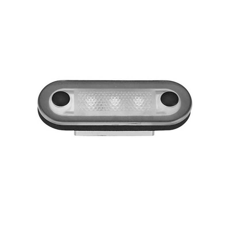 Luce a LED da Interno Ovale in plastica 12V 0,4W 3LED Bianco