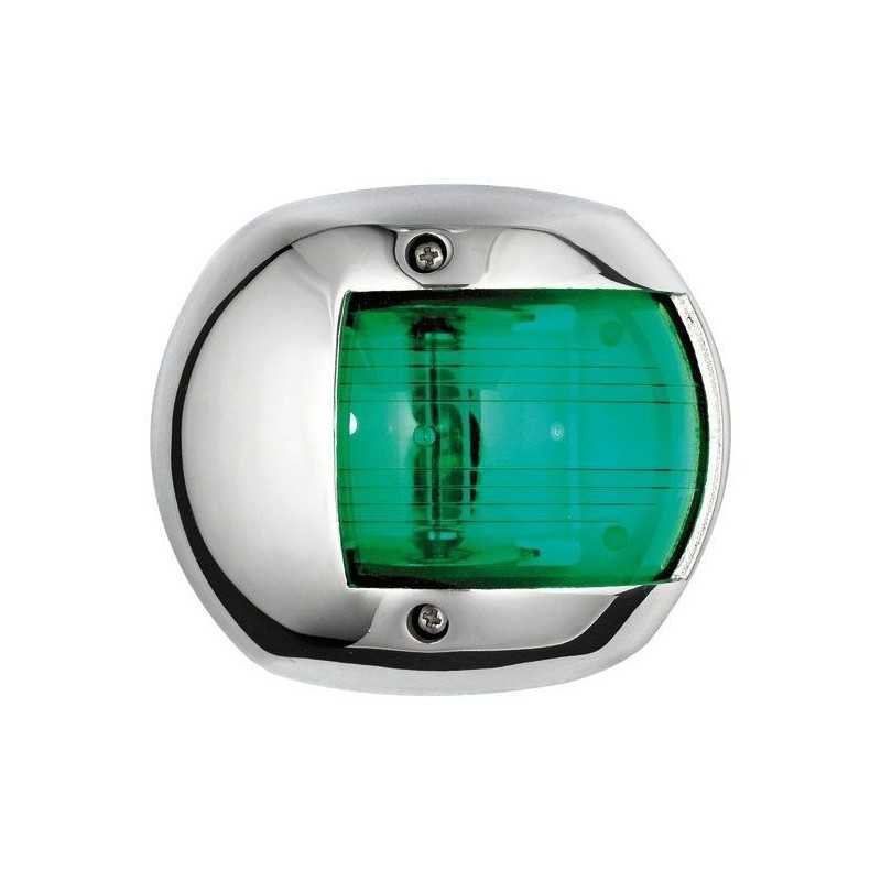 Luci di via Compact 12 Inox Verde 112,5° Destro 12V 10W 75x62,5x41mm