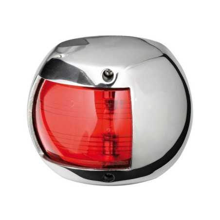 Luci di via Compact 12 Inox Rosso 112,5° Sinistro 12V 10W 75x62,5x41mm