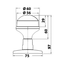 Fanale di fonda EvoLED Smart 360° 12V Bianco OS1103912