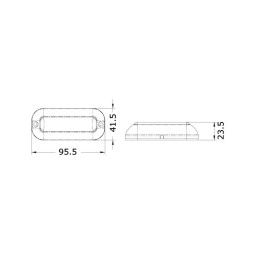 Luce subacquea a LED 10/30V 3,6W bianca 5700K OS1364001