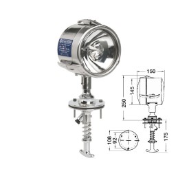 Faro di profondità orientabile dall’interno DHR 24V 145mm OS1324224