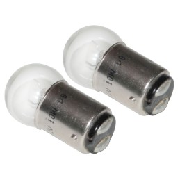 2 Lampadine bipolare 12V 5W BA15D con sfera piccola a poli paralleli