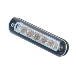 Luce LED Interno in Plastica 12V 6LED Luce Bianco 140x28x15Hmm