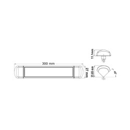 Luce LED da appoggio 12/24V 6W 140lm OS1319321