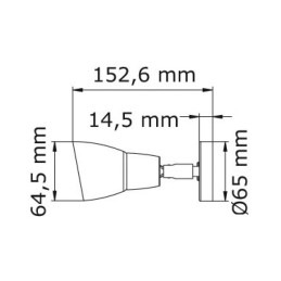 Faretto LED 12/24V 2W Luce bianca 3000K OS1343890