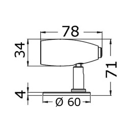 Faretto Rana LED High Power 12/24V 3W Bianco 3000K OS1343940