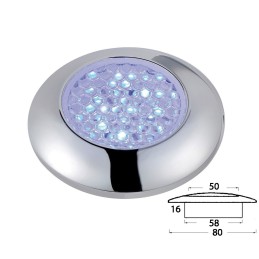 Plafoniera 9 LED da incasso 12V 0,6W 20Lm Luce Blu OS1317922