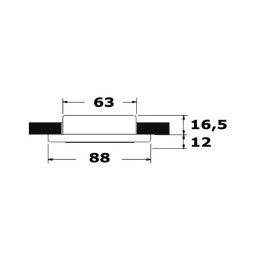 Plafoniera LED Vega 16 LED12/24V 4,4W Luce Bianca OS1343311