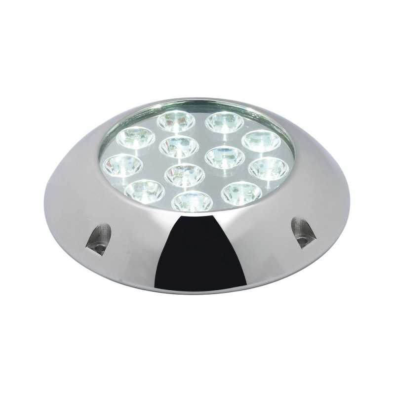 Faro subacqueo 12 LED Bianchi 12/24V 3A 2400Lm 12x3W OS1329801