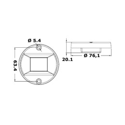 Luce di Via a LED Poppa 135° Evoled 12V OS1103924