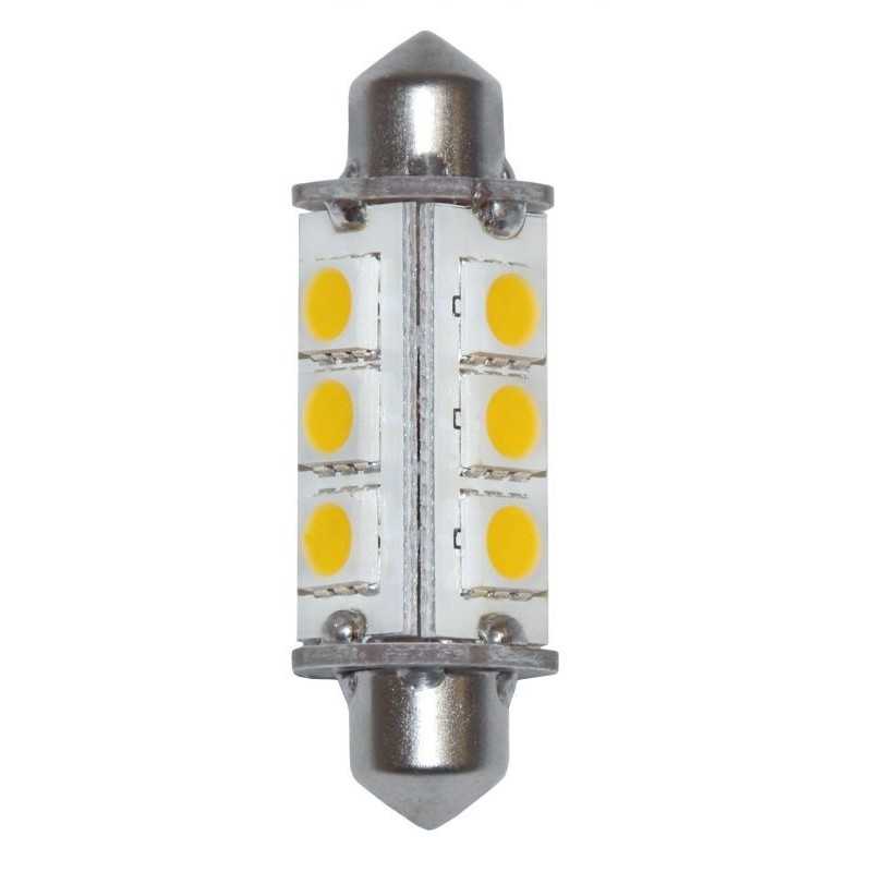 Lampadina a 12LED 10-15V 3W 3000K Bianca Calda 12SMD-5050 N50227550352