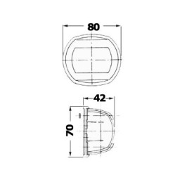 Fanale di via Sphera Compact 135° poppa 12V 10W OS1140864