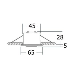 Plafoniera alogena Altair 12V 10W Luce Bianca OS1343703