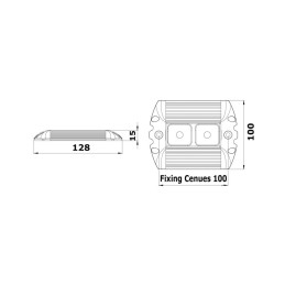 Plafoniera Superlux 2 Led HD 12/24V 6W 568Lm OS1319902