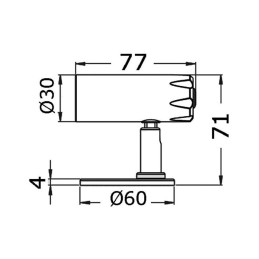 Faretto Kuma LED High Power 12/24V 3W Bianca 3000K OS1343930