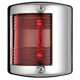 Fanalino in acciaio inox U85 Rosso a 112,5° sinistro OS1141401