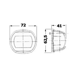 Fanale di via a LED Bianco 135° 12V 0,8W OS1144604