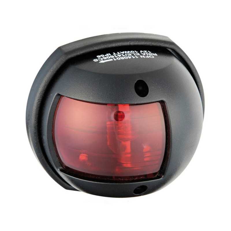 Fanale di via Compact 12 LED Rosso 112,5° sinistro 12V 0,8W Nero