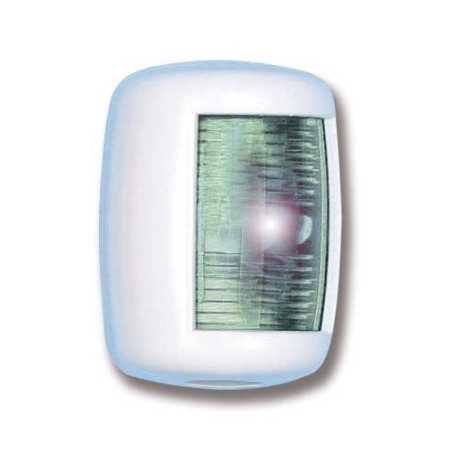 Luce di via Serie Mini Star 112,5° Dritta Corpo Bianco Vetro Verde 12V