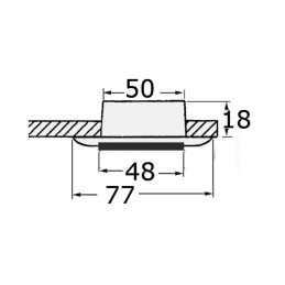 Plafoniera alogena Bianca Nova 12V 10W Luce Bianca G4 OS1387770