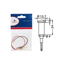 Luce segnapassi LED da incasso 12V 0,24W Blu OS1318316