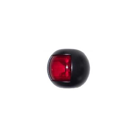 Fanale di via a LED Corpo Nero Luce Rossa 112,5° Sinistra Serie Delfi