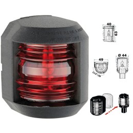 Luce di via Utility Compact Rosso 112,5° sinistro Nero OS1141201