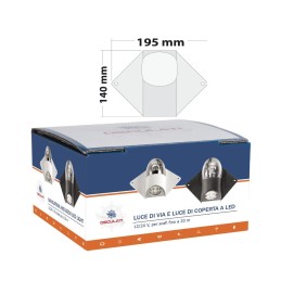 Luce di via e luce di coperta a Led 12/24V 4x1W OS1324389